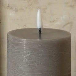 Graham & Green LED Pillar Candle Sandstone