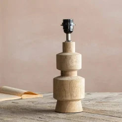 Graham & Green Leigh Wooden Table Lamp