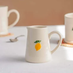 Graham & Green Lemon Branch Motif Mini Jug