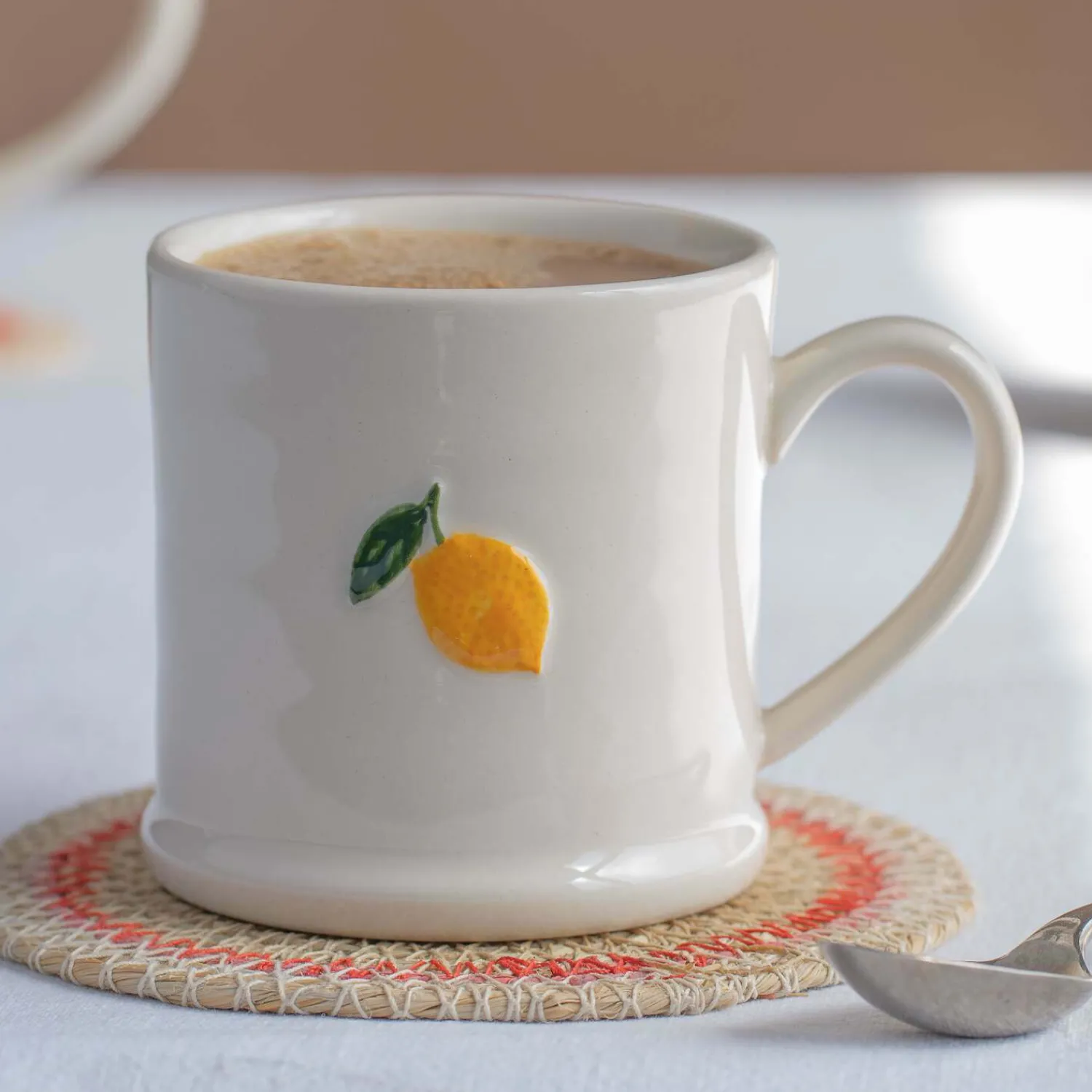 Graham & Green Lemon Branch Motif Mini Mug