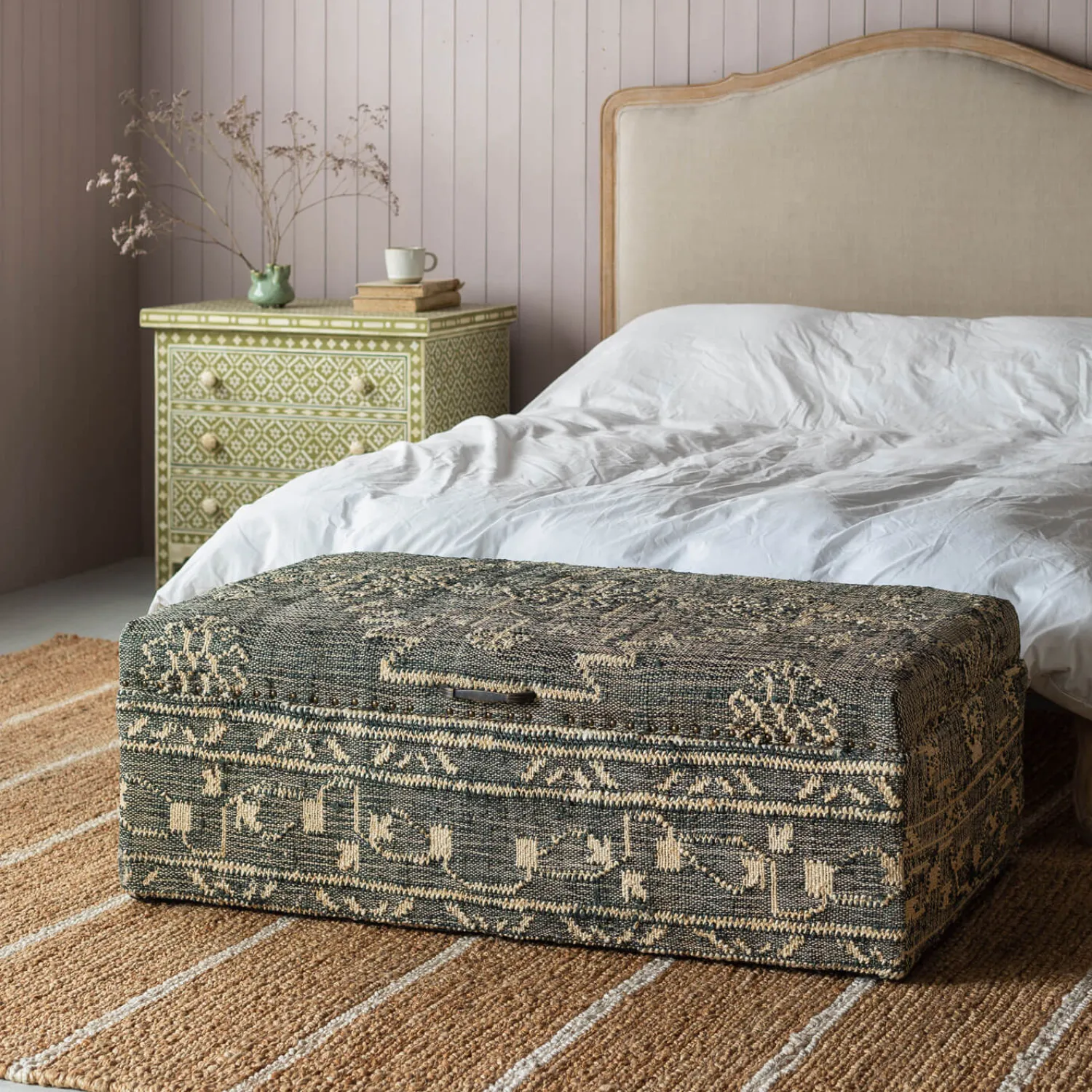 Graham & Green Leo Jute Ottoman