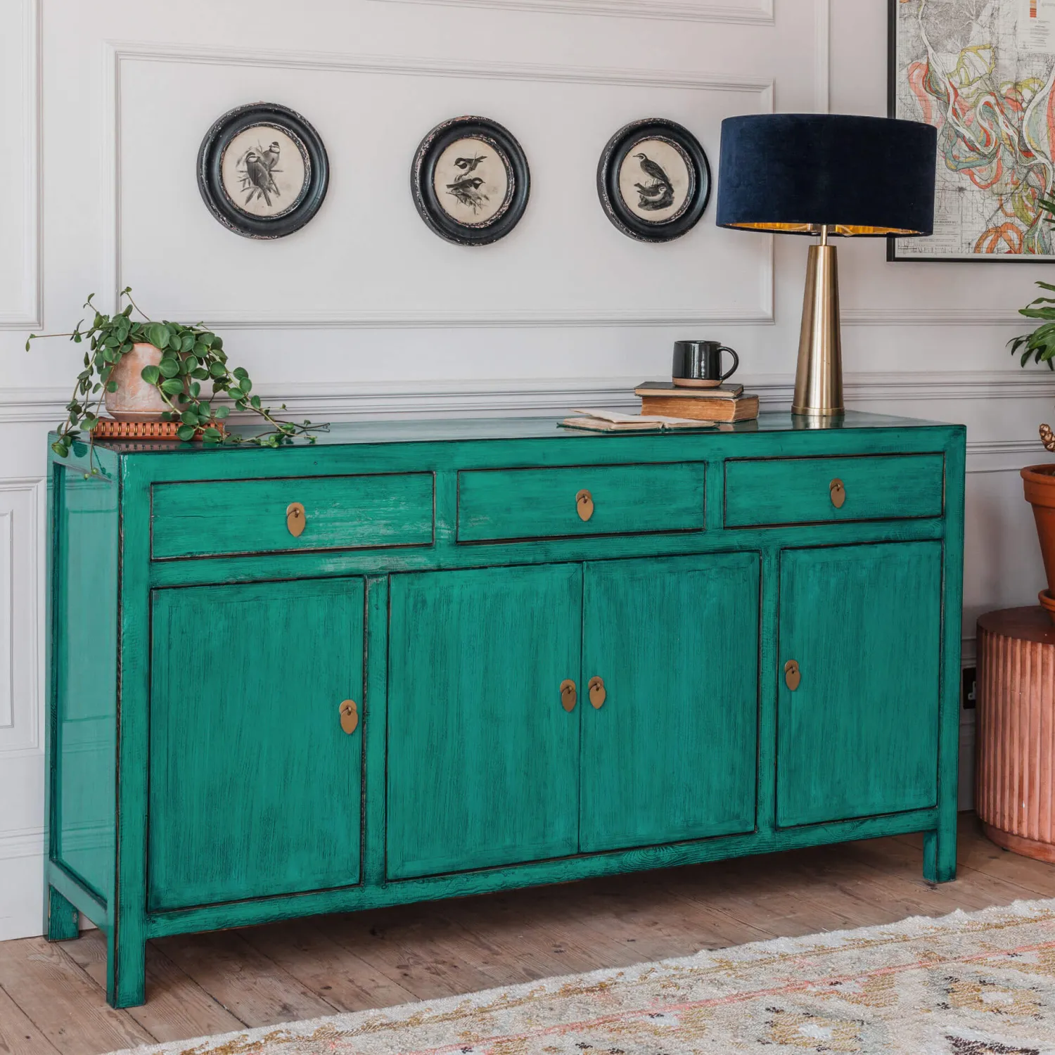 Graham & Green Leshan Four Door Three Drawer Sideboard