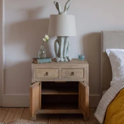 Graham & Green Leshan Natural Bedside Table
