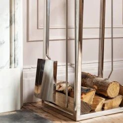 Graham & Green Log Holder with Tool Set