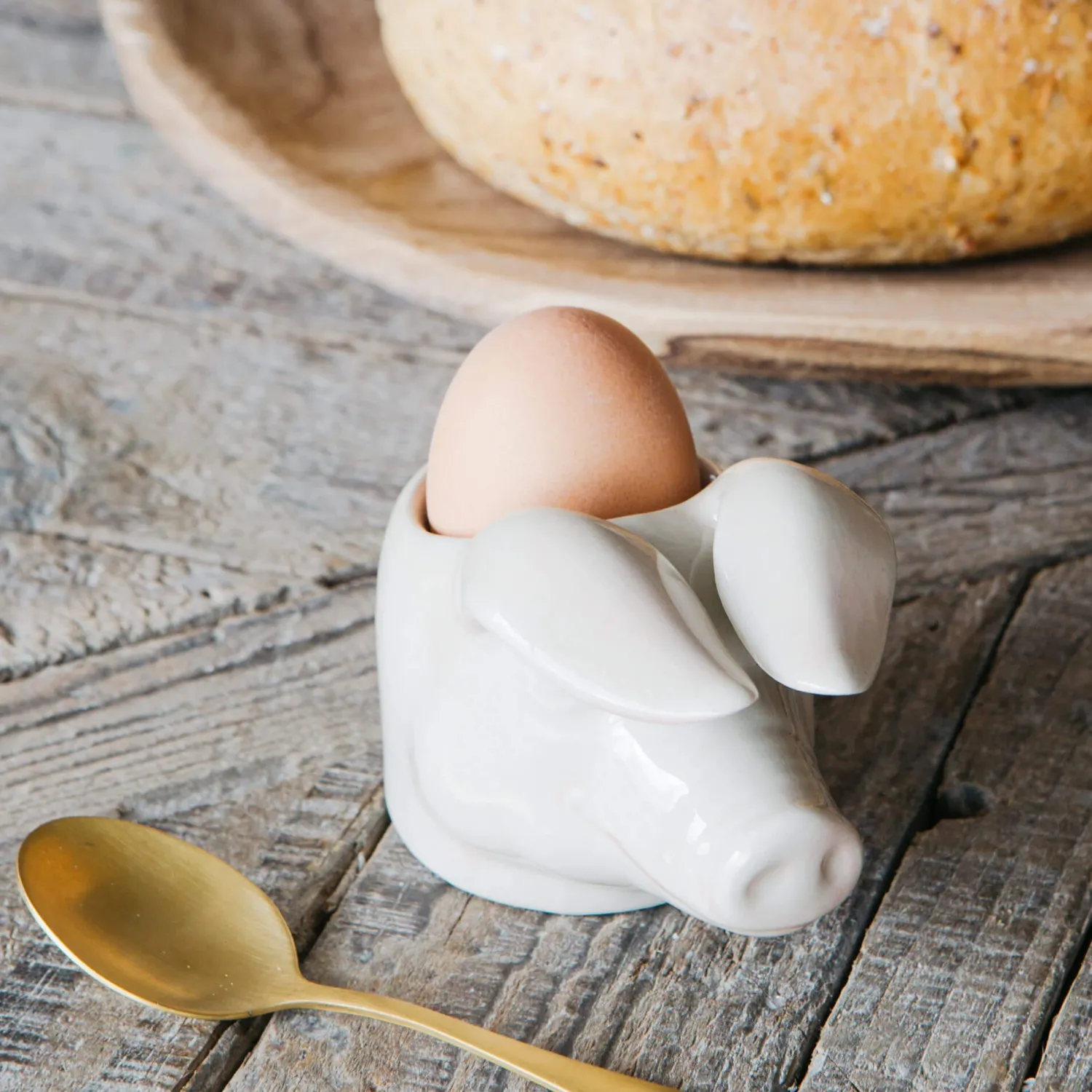 Graham & Green Lop Pig Egg Cup