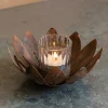 Graham & Green Lotus Rust Tealight Holder