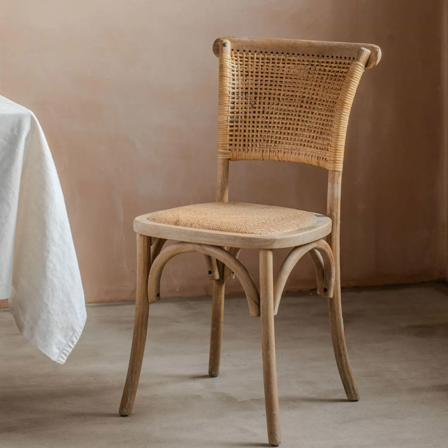 Graham & Green Lucien Wicker Dining Chair