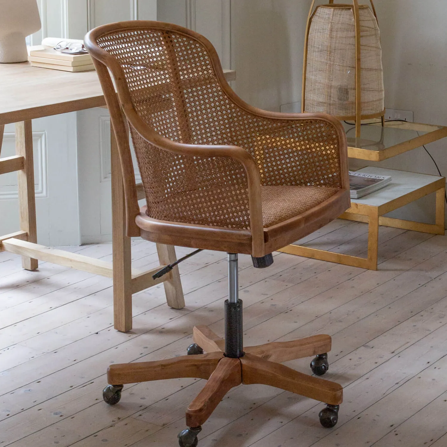 Graham & Green Lucien Wicker Office Chair