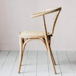 Graham & Green Lucien Wicker Wishbone Chair
