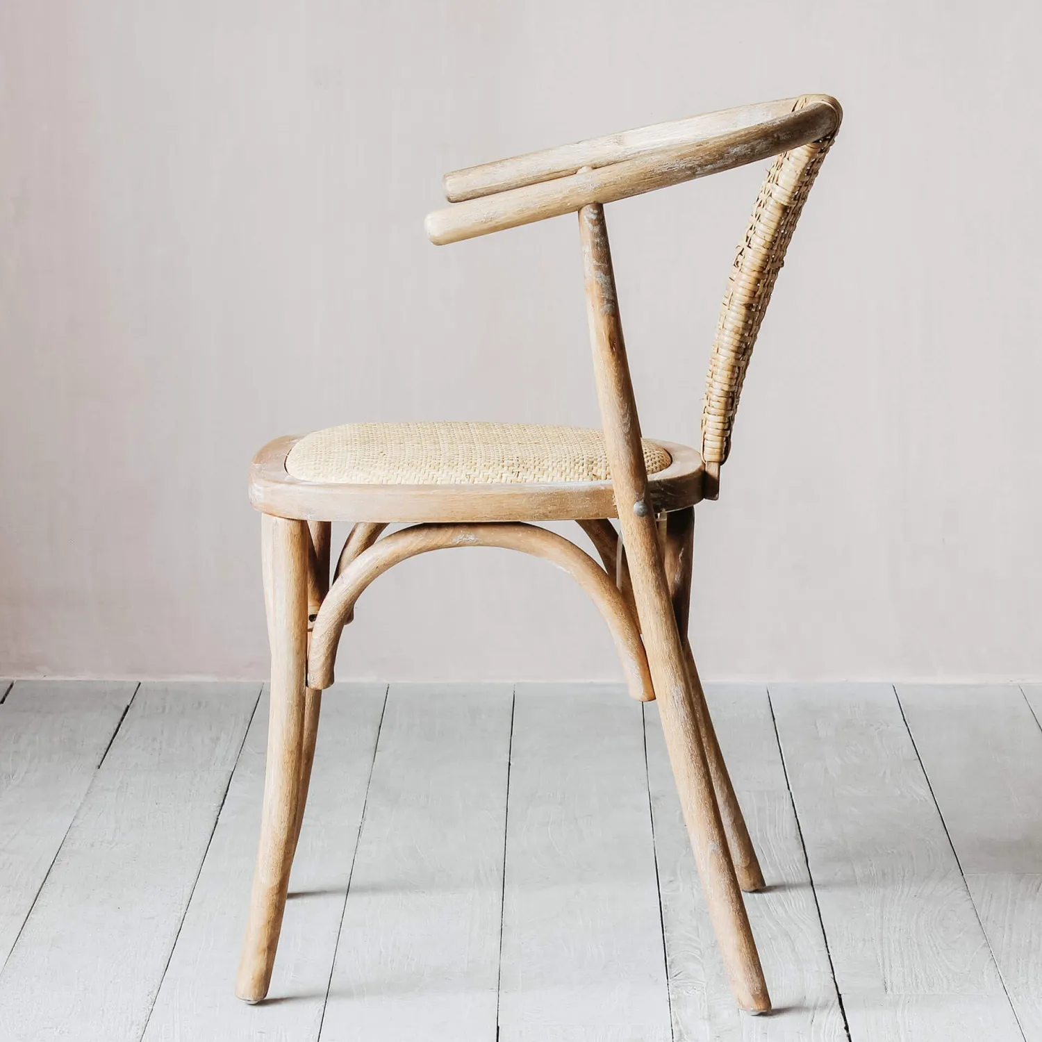 Graham & Green Lucien Wicker Wishbone Chair