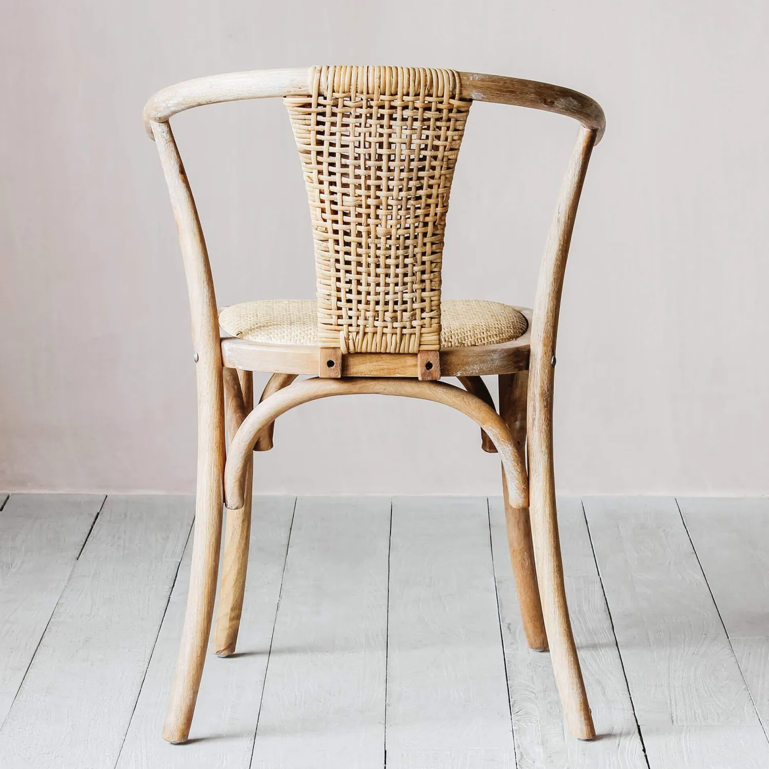 Graham & Green Lucien Wicker Wishbone Chair
