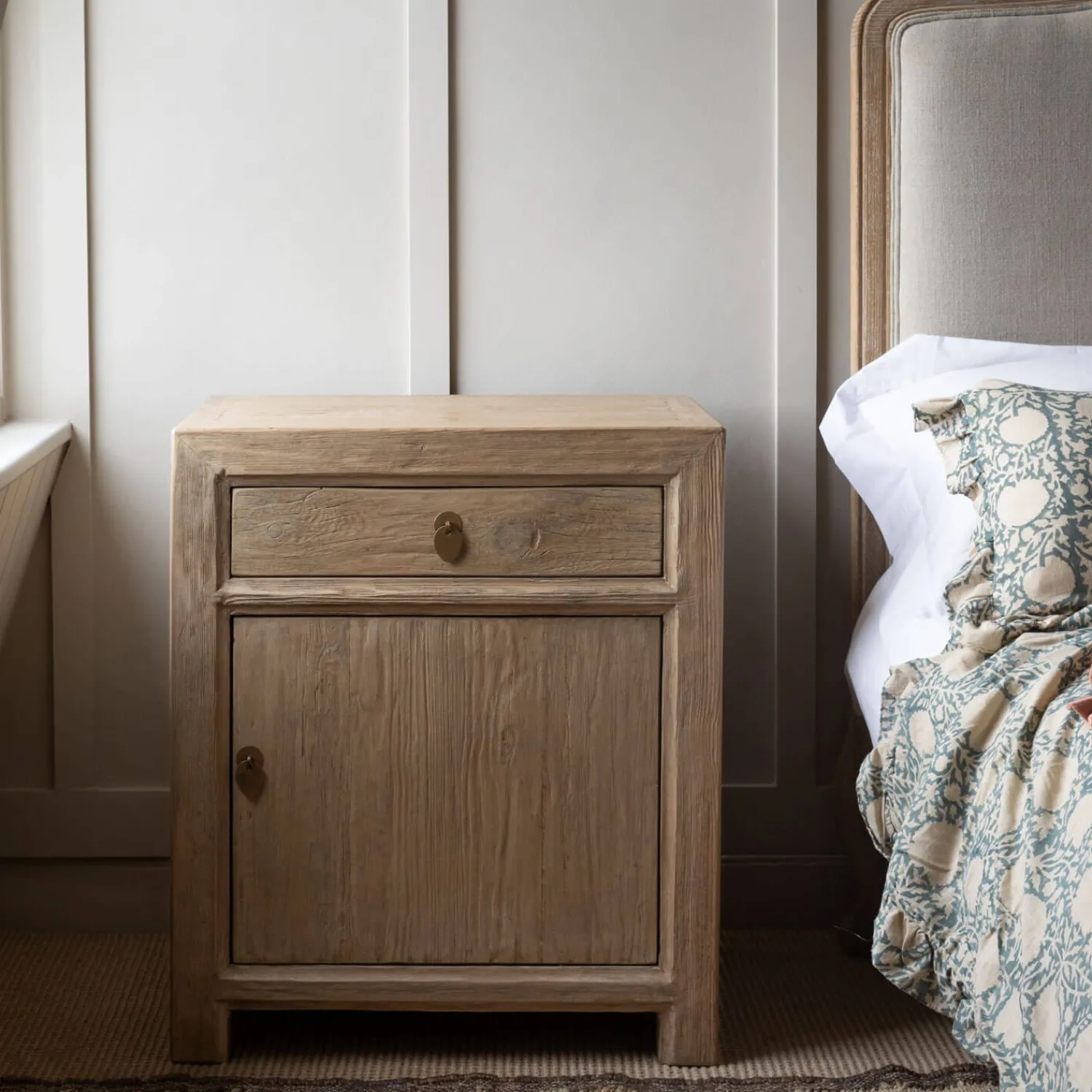 Graham & Green Macau Natural Bedside Table