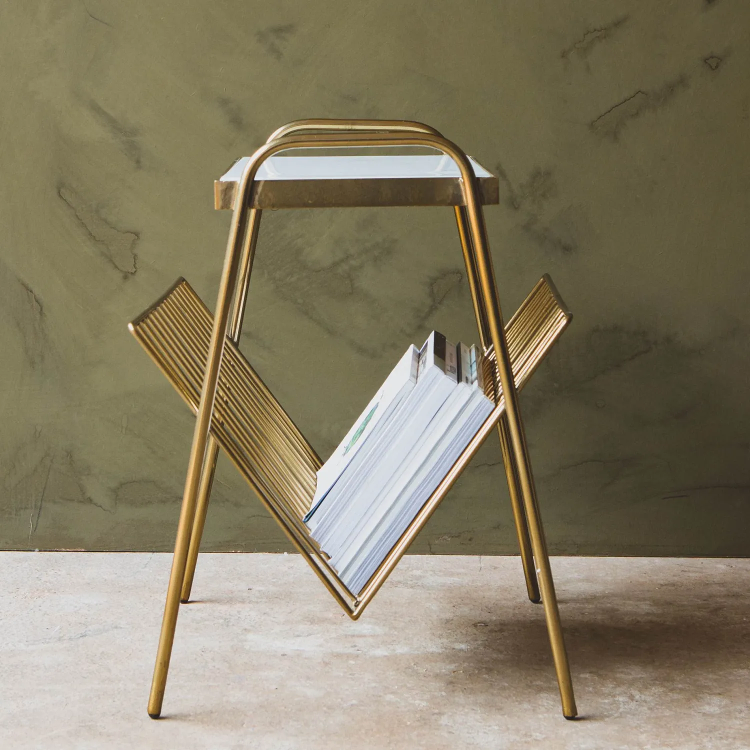 Graham & Green Magazine Rack Side Table