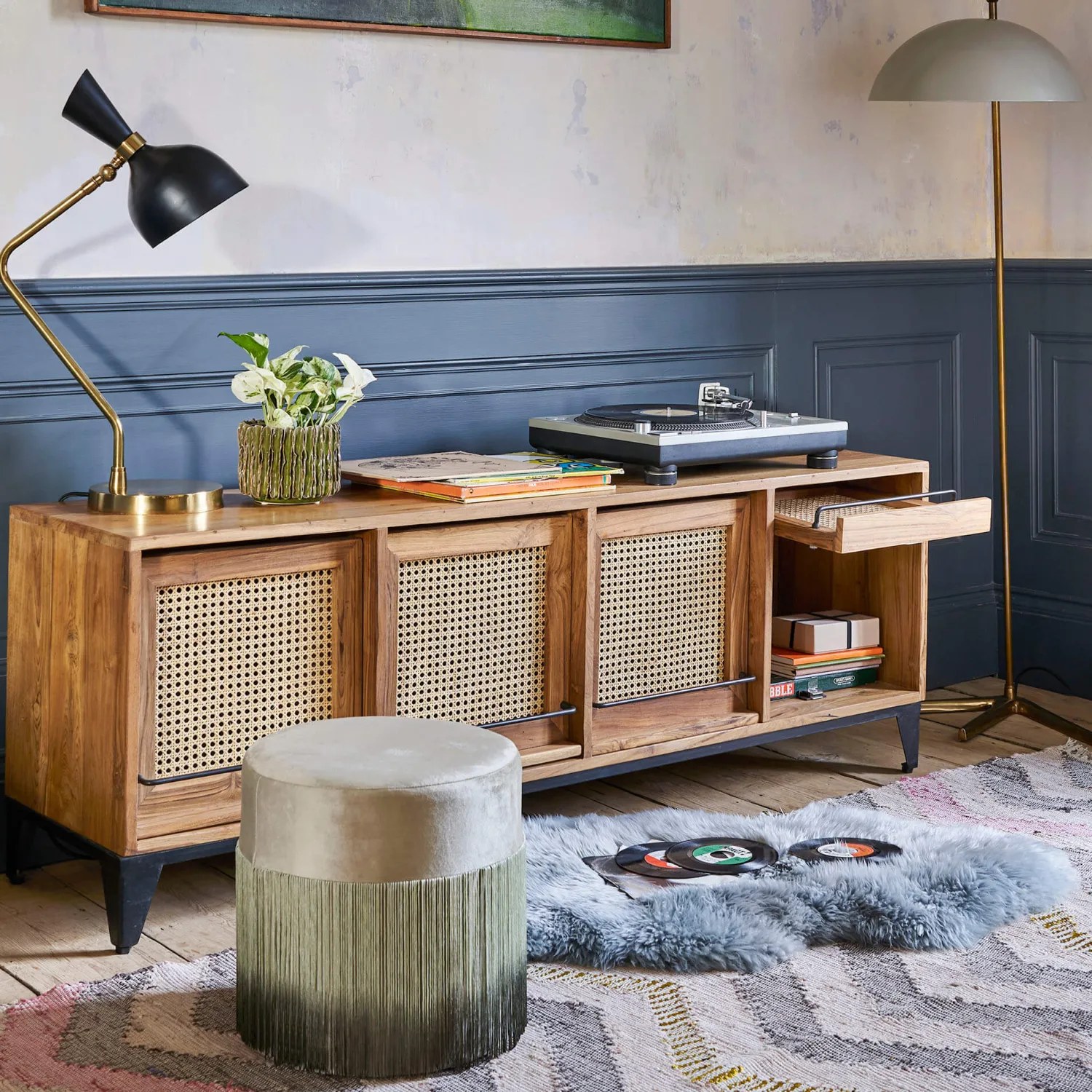 Graham & Green Malay Four Door Sideboard
