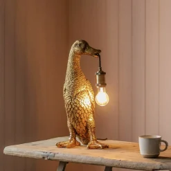Graham & Green Mallory Mallard Gold Table Lamp