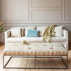 Graham & Green Mara Jute Rug Coffee Table