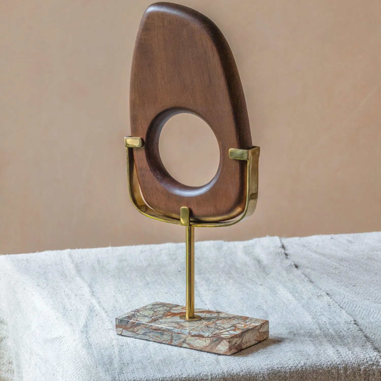 Graham & Green Marble and Wood Ornament