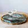 Graham & Green Marble Effect Tray with Handles