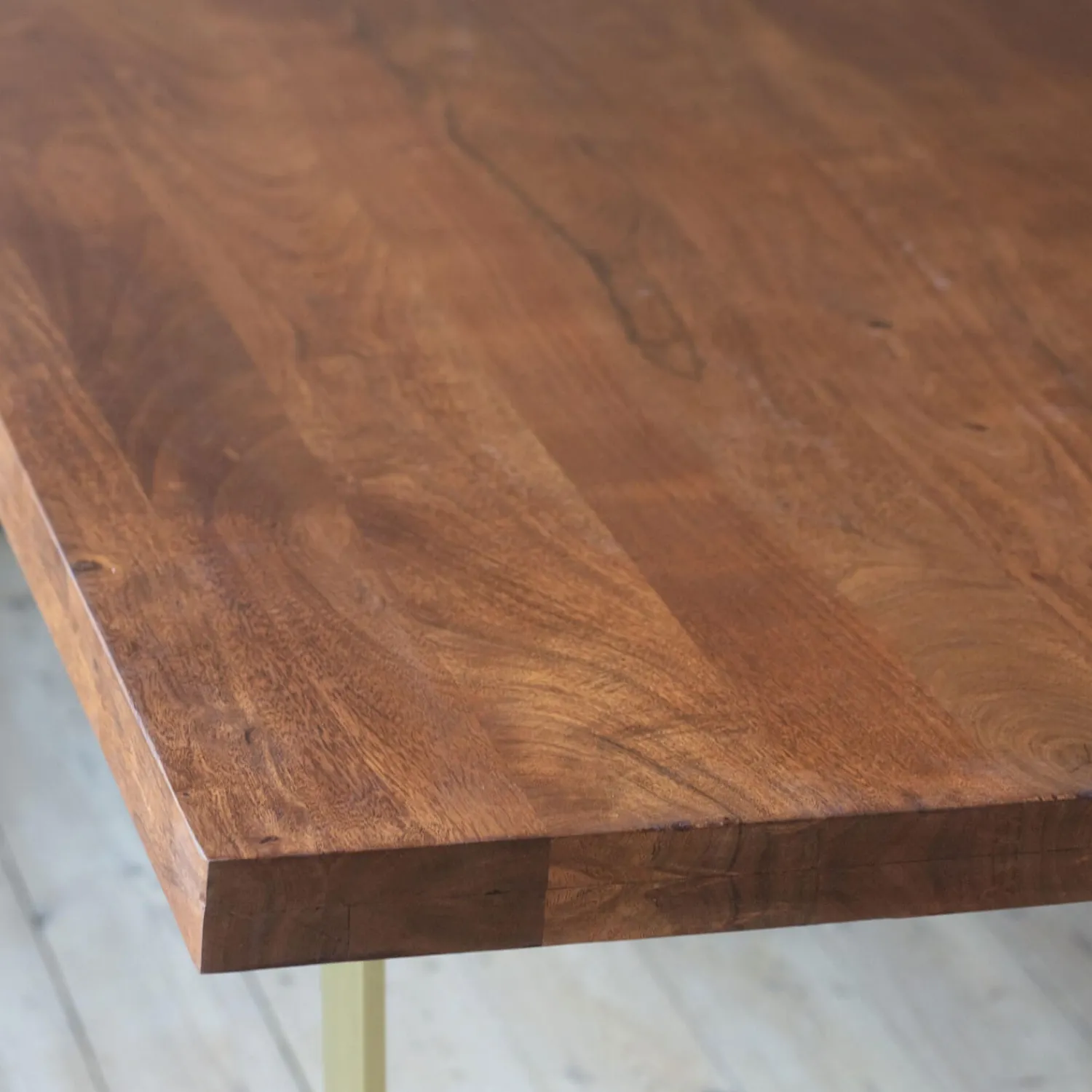 Graham & Green Max 6 Seater Brass Dining Table