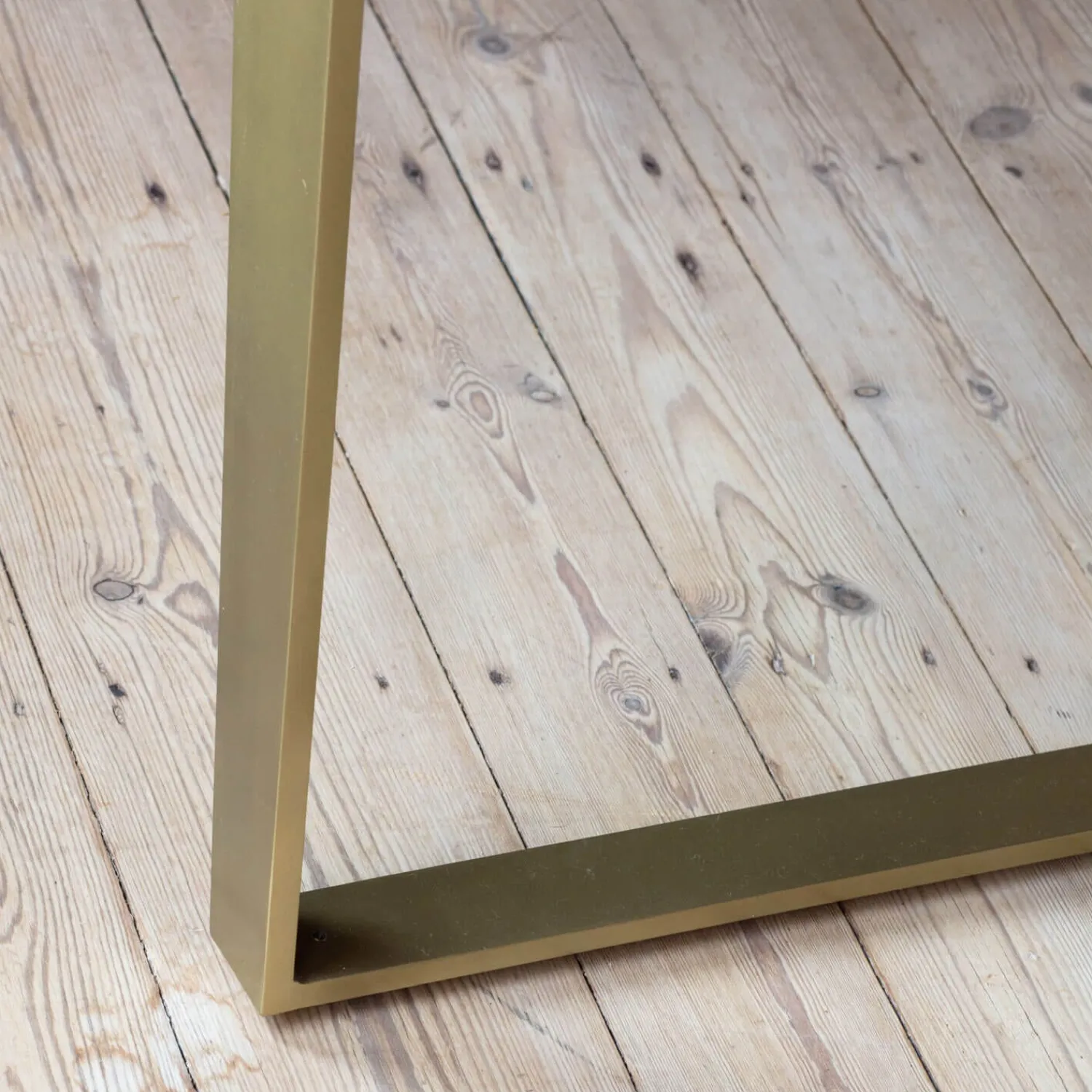 Graham & Green Max 6 Seater Brass Dining Table