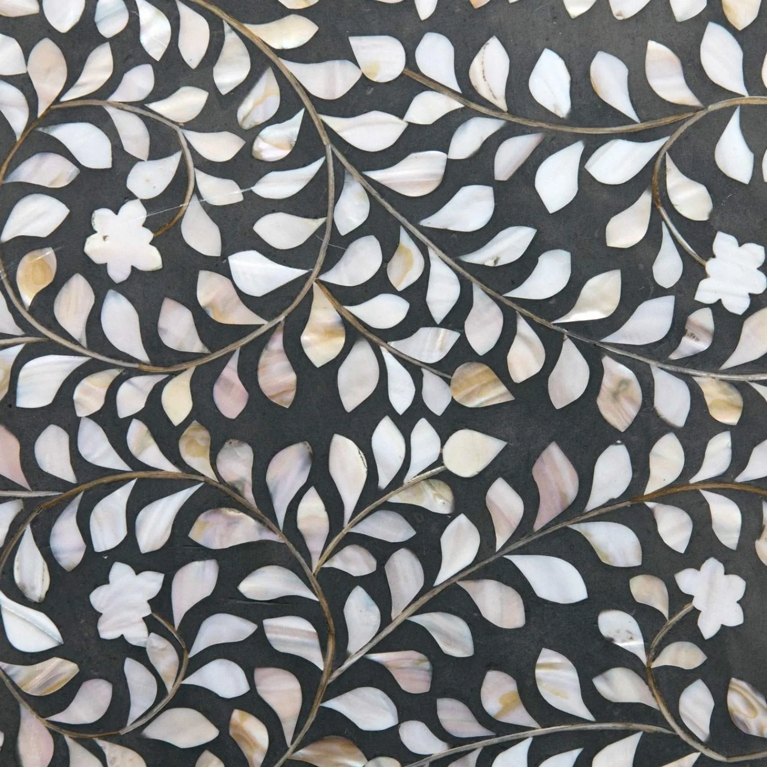Graham & Green Maxi Grey Mother of Pearl Bedside Table
