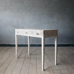 Graham & Green Maxi White Mother of Pearl Dressing Table