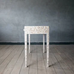 Graham & Green Maxi White Mother of Pearl Dressing Table
