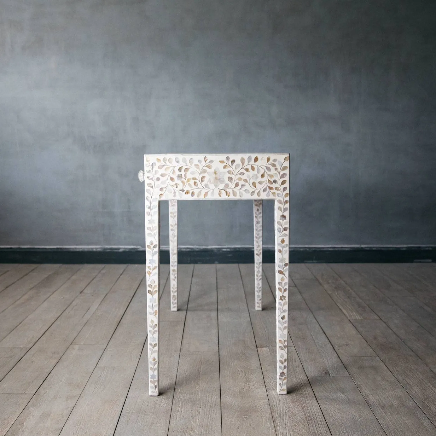 Graham & Green Maxi White Mother of Pearl Dressing Table