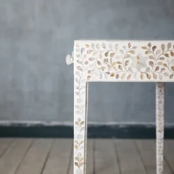 Graham & Green Maxi White Mother of Pearl Dressing Table