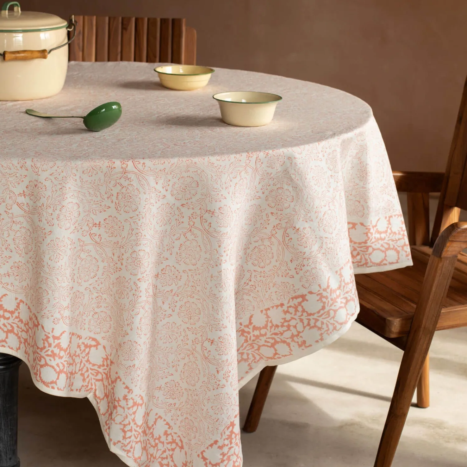 Graham & Green Merielle Block Printed Tablecloths