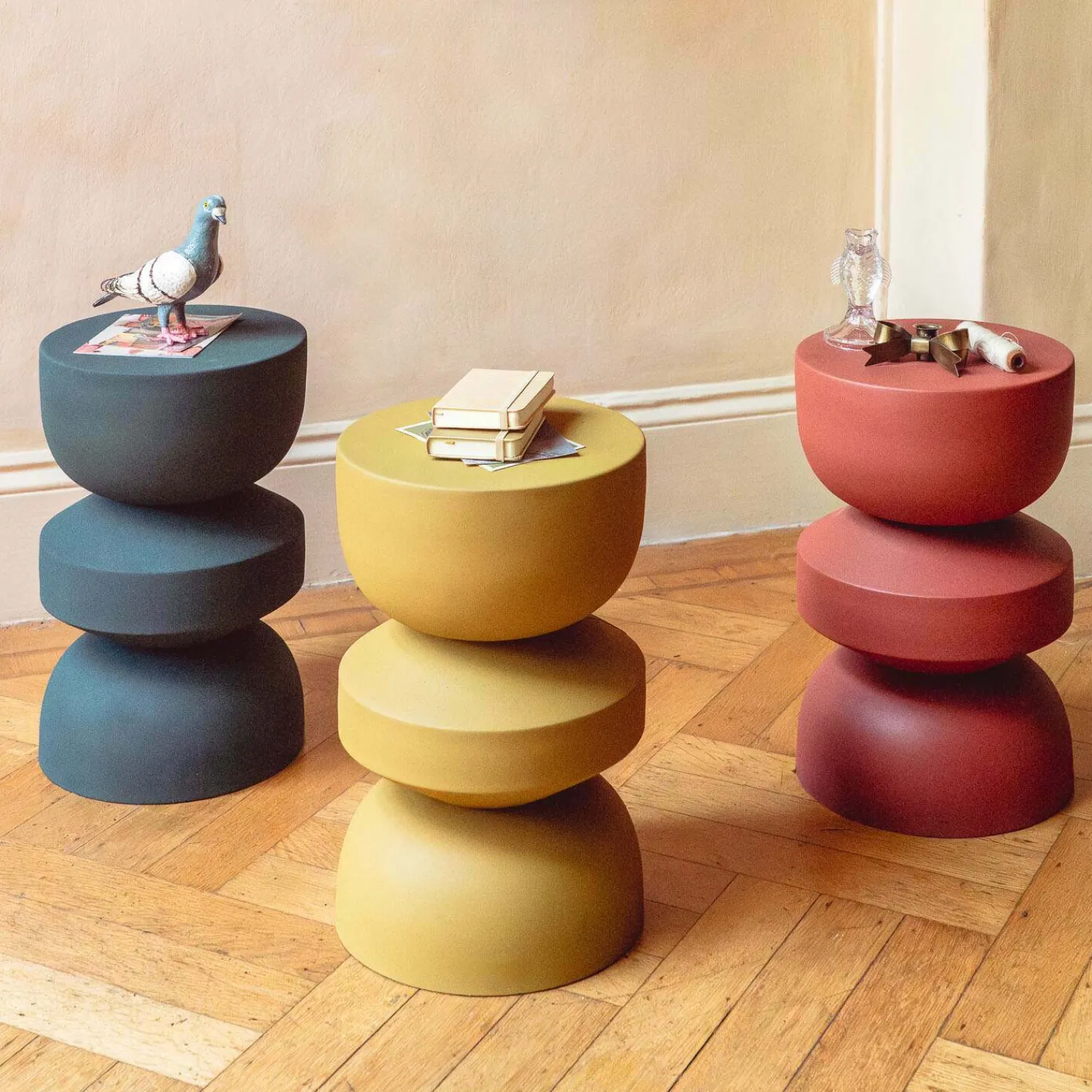 Graham & Green Metal Drum Stools