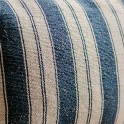 Graham & Green Moana Blue and White Striped Rectangular Cushion