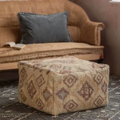 Graham & Green Moira Jute Pouffe