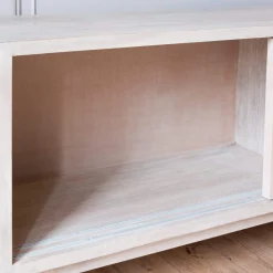Graham & Green Momoka Hand-Carved Sideboard with Sliding Doors