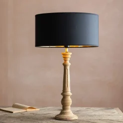 Graham & Green Morley Wooden Table Lamp