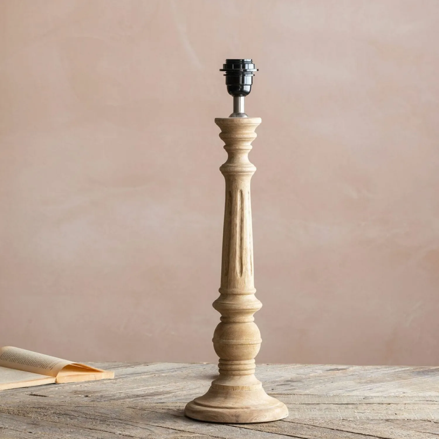 Graham & Green Morley Wooden Table Lamp