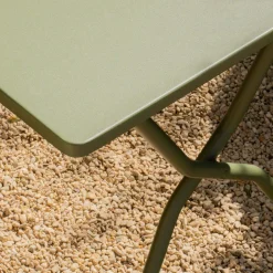 Graham & Green Moss Green Balcony Table and Four Chairs Set