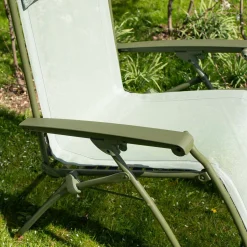 Graham & Green Moss Green Reclining Garden Chair