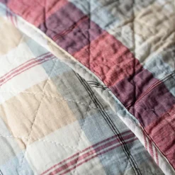 Graham & Green Multi-Coloured Check Cotton Quilt