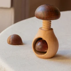 Graham & Green Mushroom Wooden Nutcracker