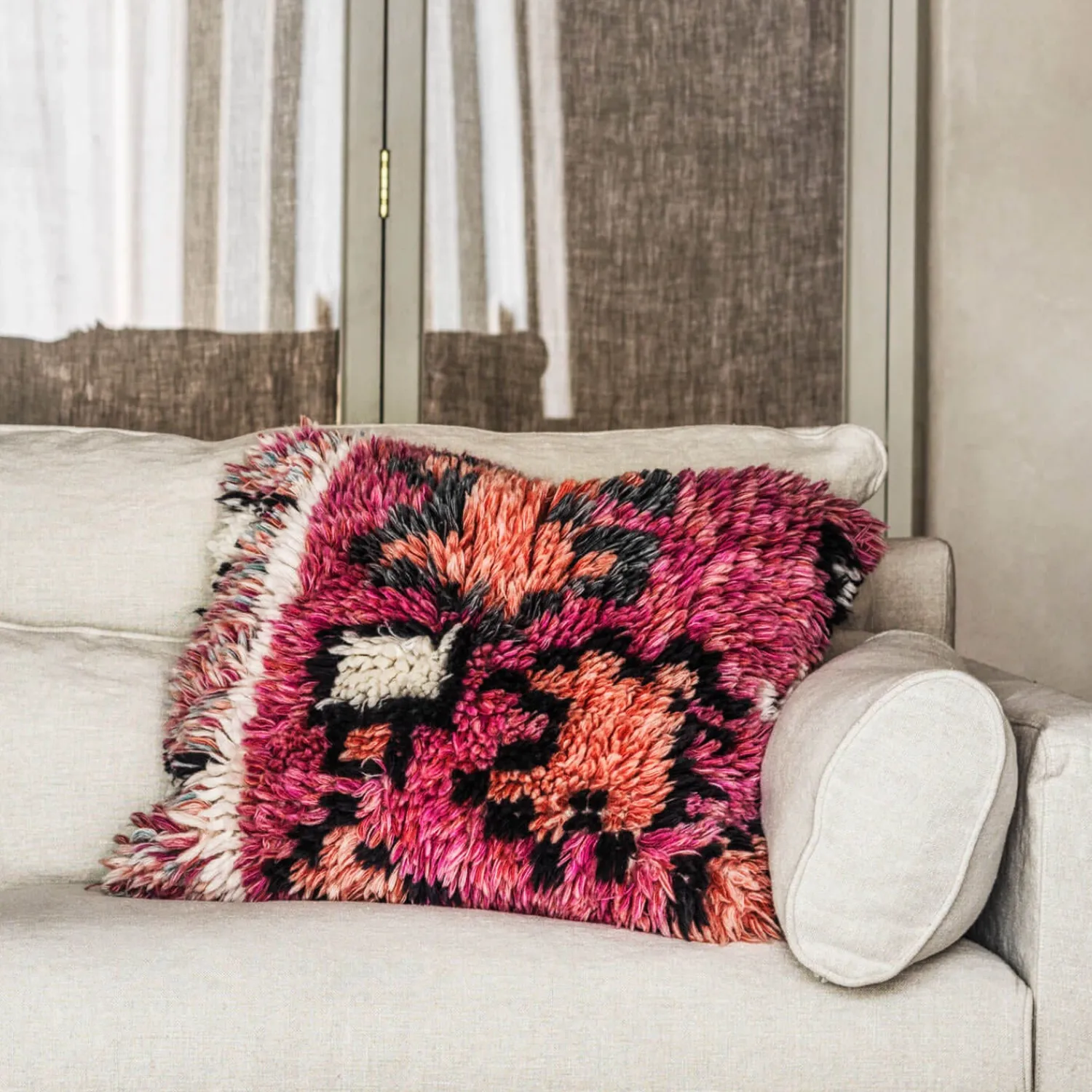 Graham & Green Myla Dark Pink Cushion