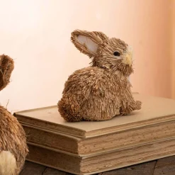 Graham & Green Natural Bristle Bunny Decoration