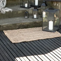 Graham & Green Natural Jute Doormat with Rubber Backing