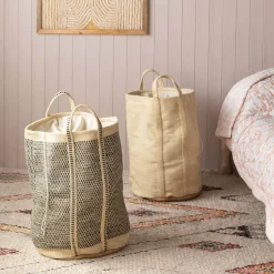Graham & Green Natural Jute Laundry Baskets