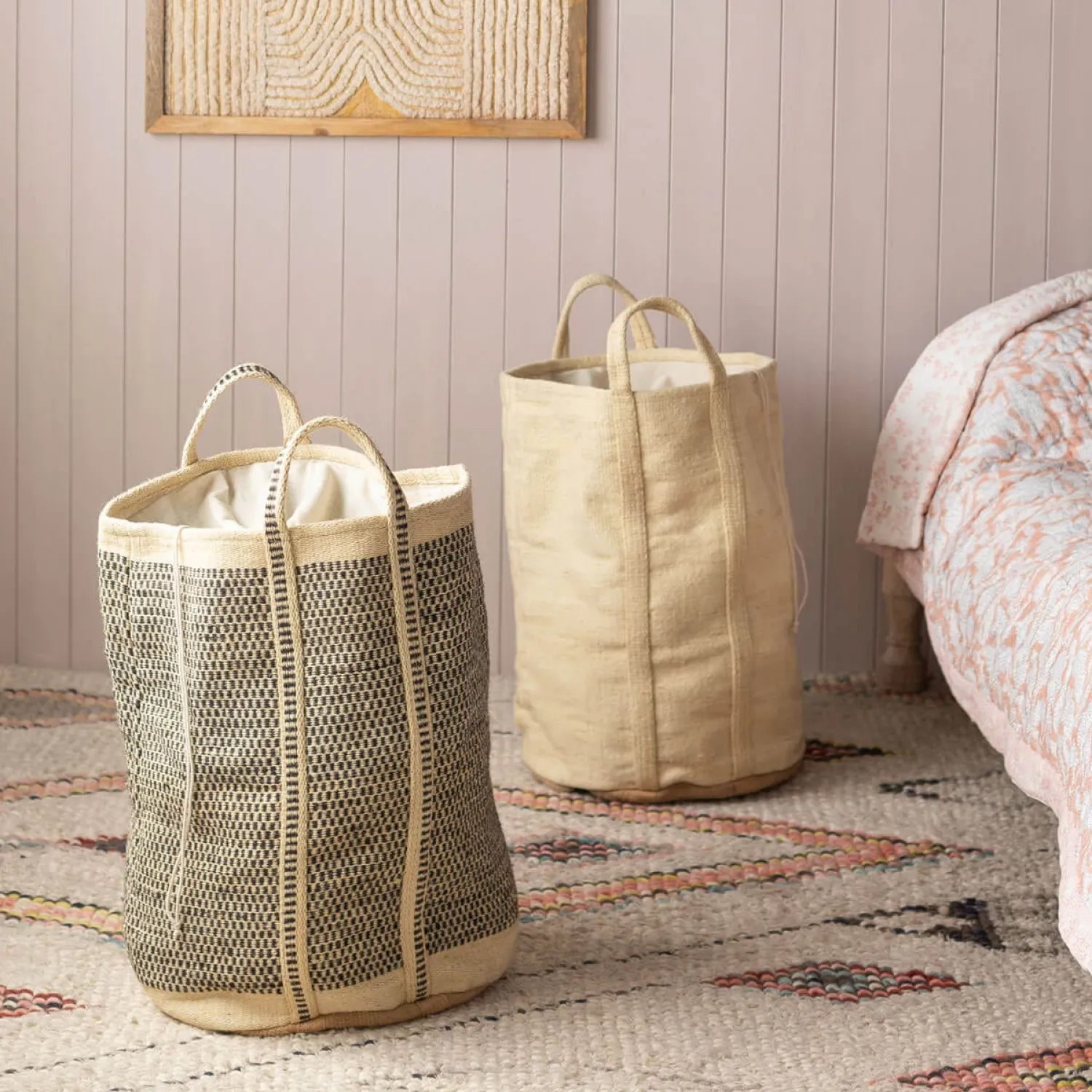 Graham & Green Natural Jute Laundry Baskets