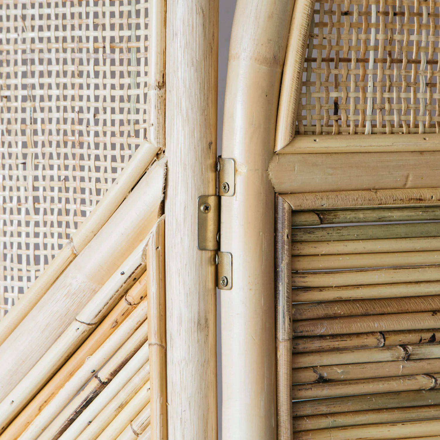 Graham & Green Natural Rattan Arched Screen