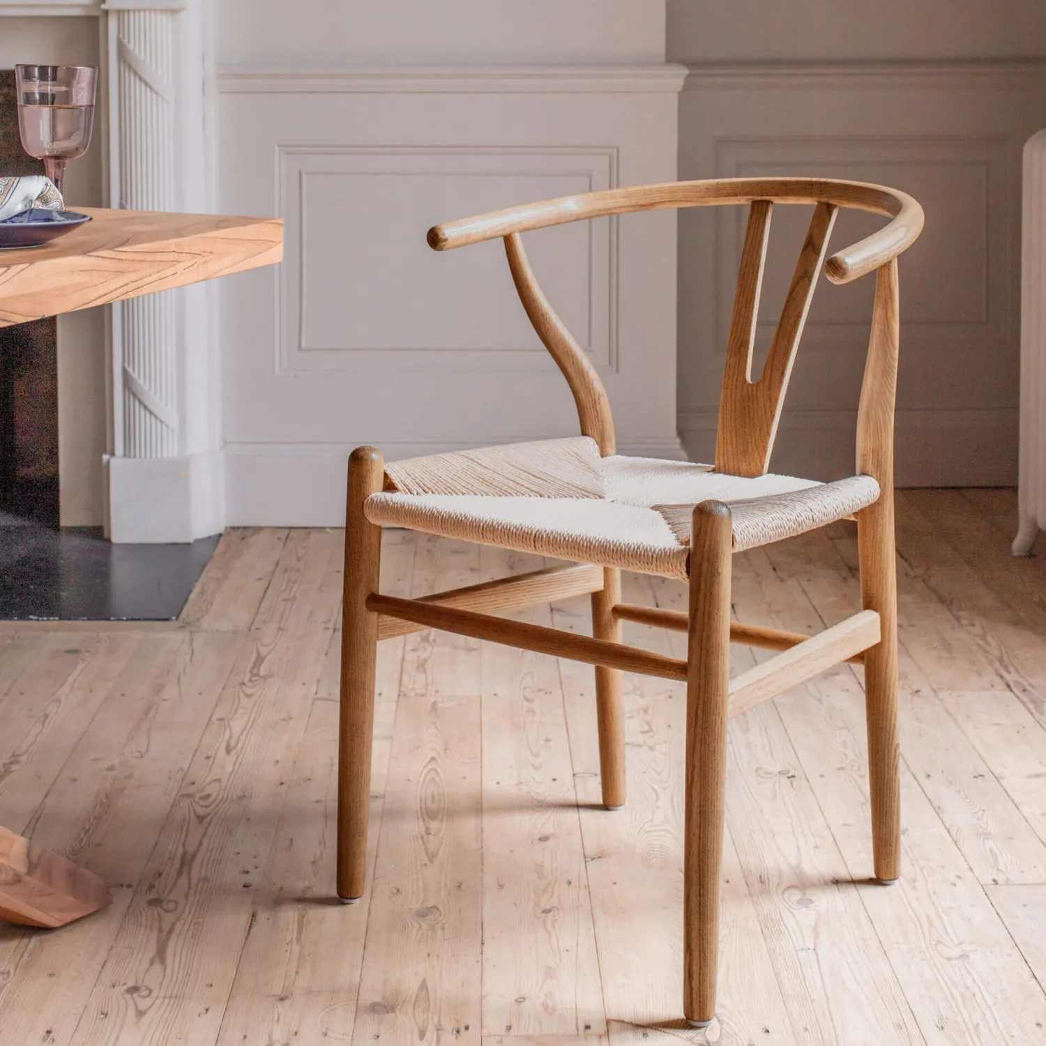 Graham & Green Natural Rattan Emperor Scandi Chair