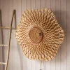 Graham & Green Natural Woven Bamboo Wall Light Large
