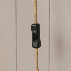 Graham & Green Natural Woven Bamboo Wall Light Large