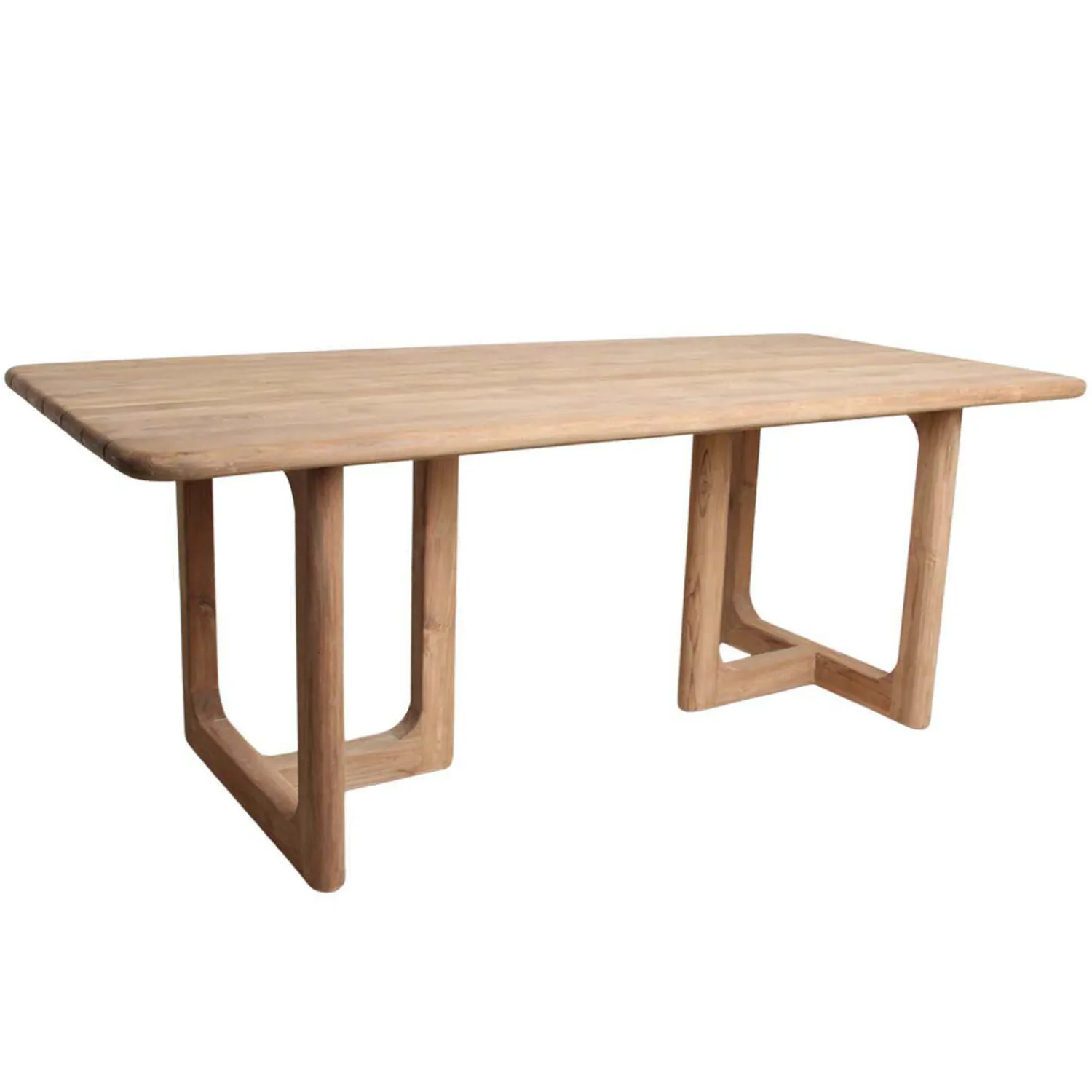Graham & Green Noa Teak 6 Seater Rectangular Outdoor Dining Table